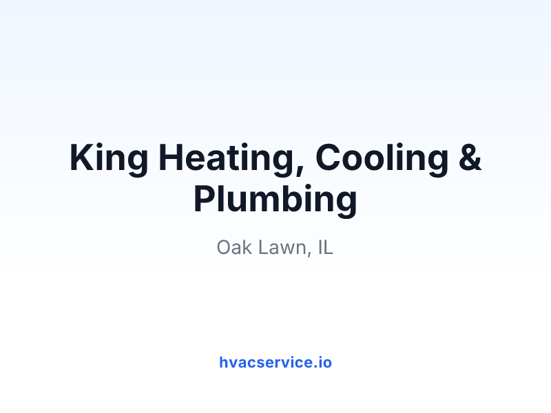King Heating, Cooling & Plumbing