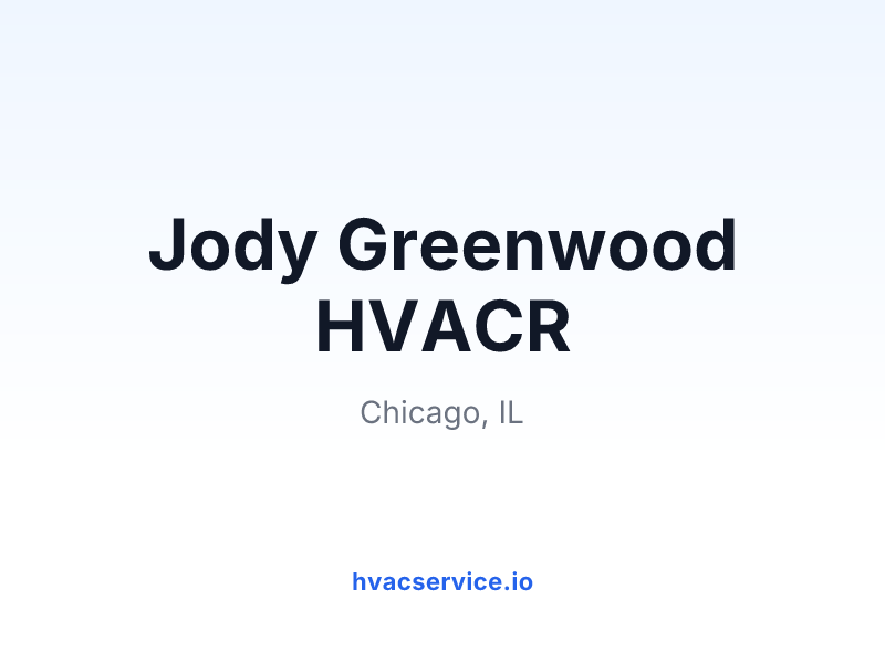 Jody Greenwood HVACR