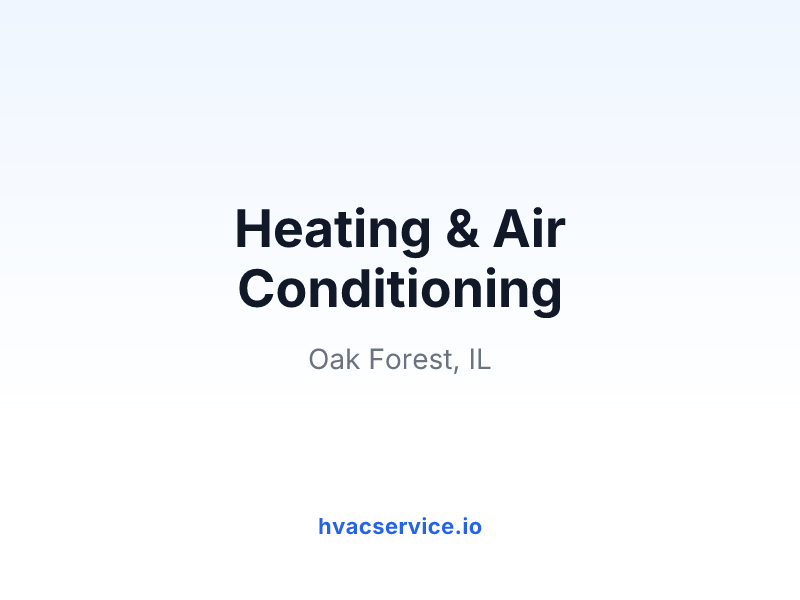Heating & Air Conditioning