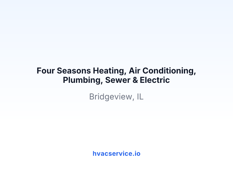 Four Seasons Heating, Air Conditioning, Plumbing, Sewer & Electric