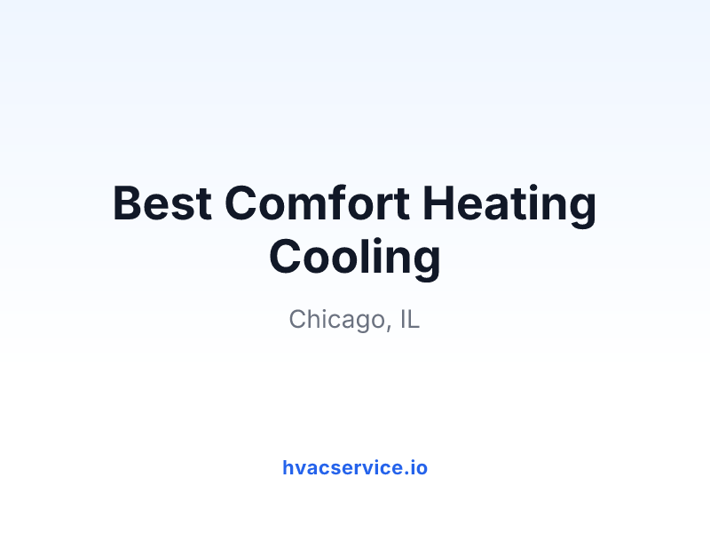 Best Comfort Heating Cooling