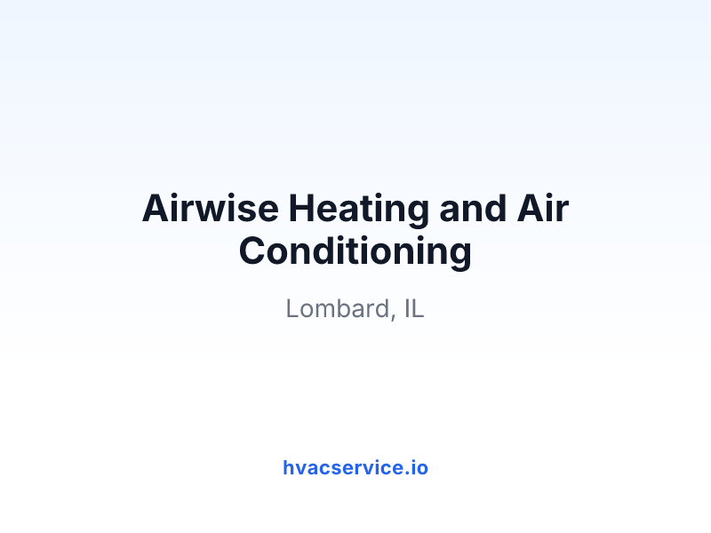Airwise Heating and Air Conditioning