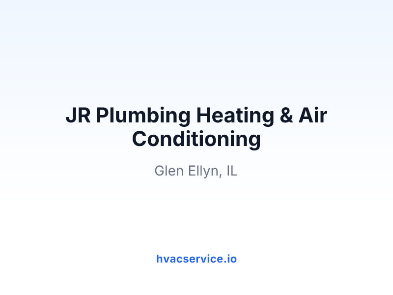 JR Plumbing Heating & Air Conditioning