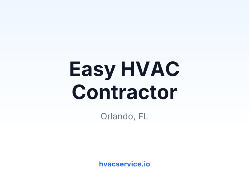 Easy HVAC Contractor