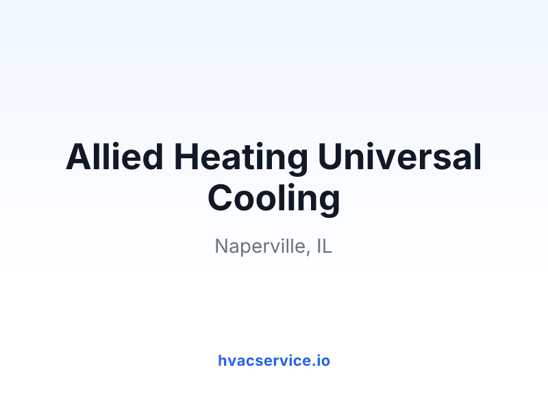 Allied Heating Universal Cooling