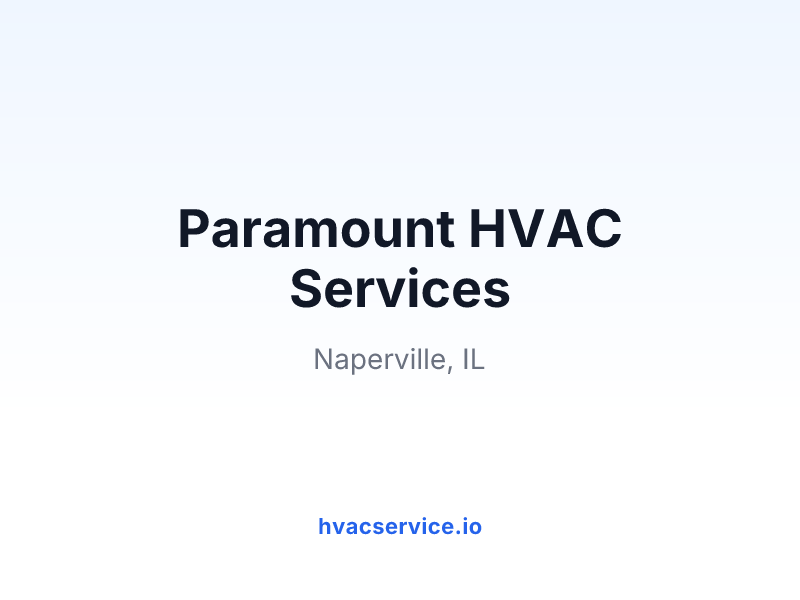Paramount HVAC Services