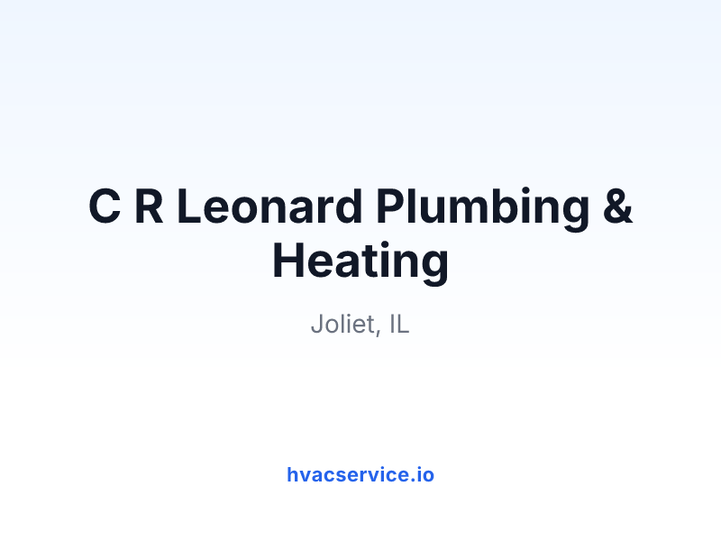 C R Leonard Plumbing & Heating