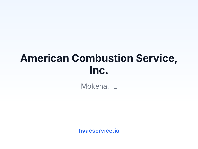 American Combustion Service, Inc.