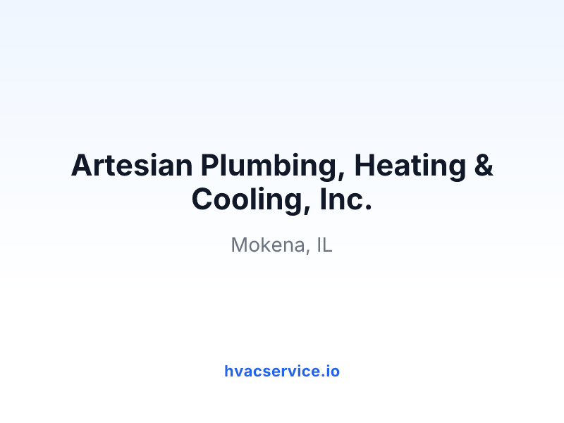 Artesian Plumbing, Heating & Cooling, Inc.