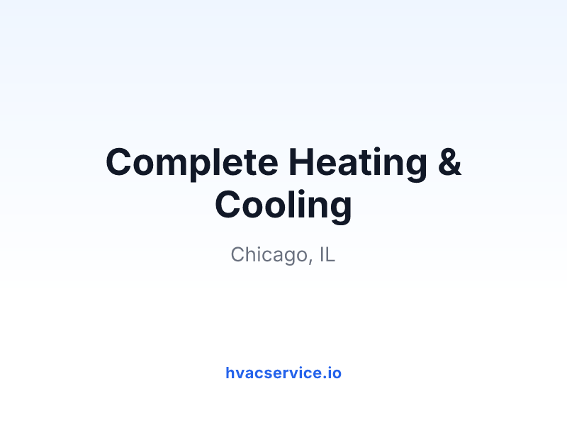Complete Heating & Cooling