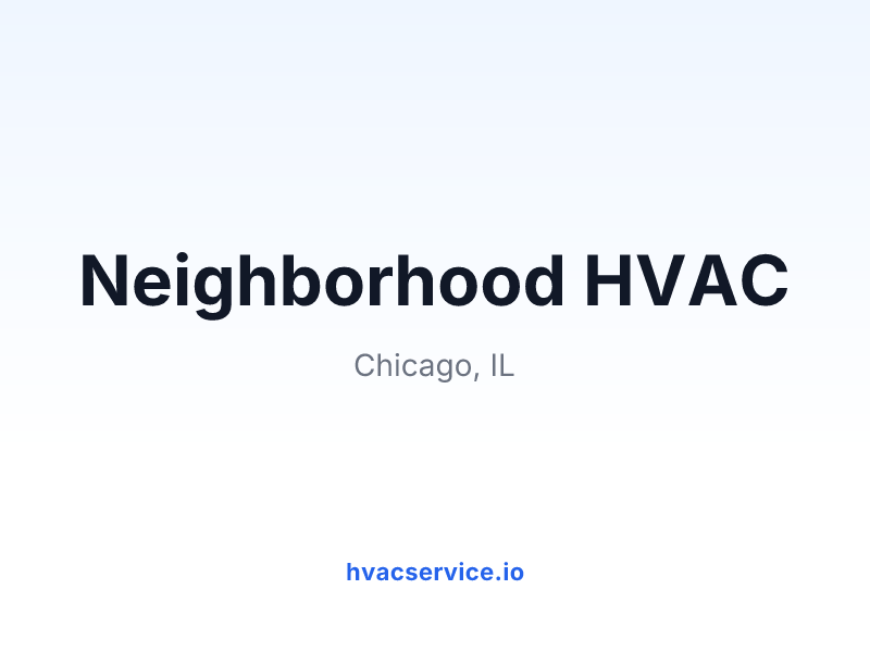 Neighborhood HVAC