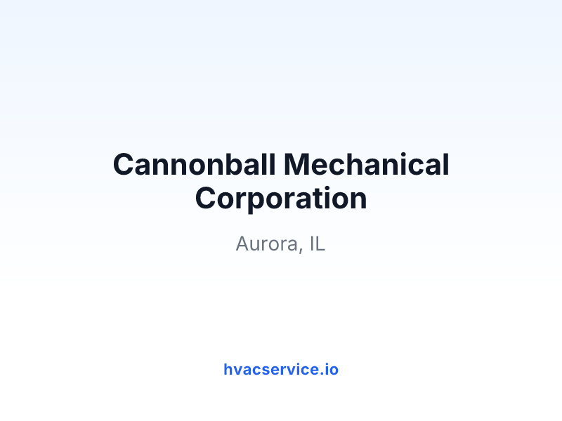 Cannonball Mechanical Corporation