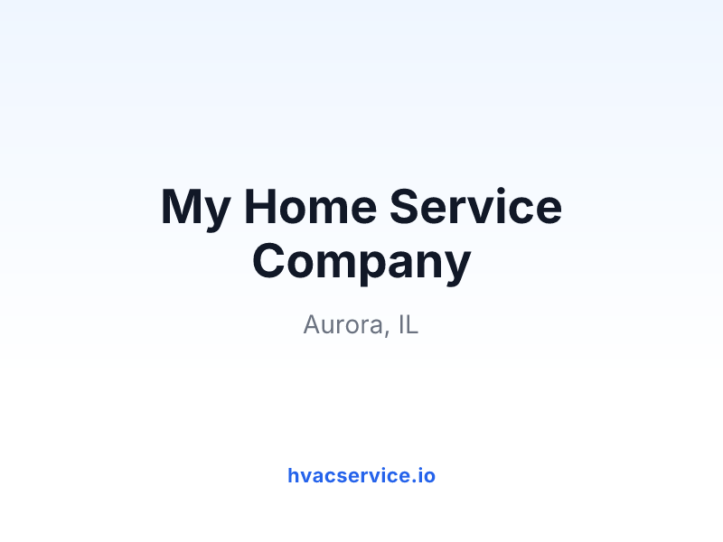 My Home Service Company