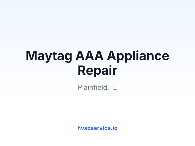Maytag AAA Appliance Repair
