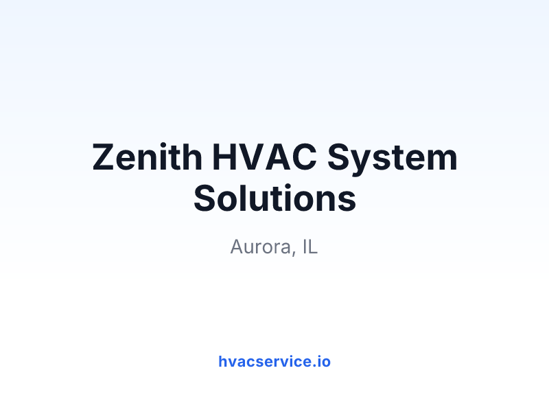 Zenith HVAC System Solutions