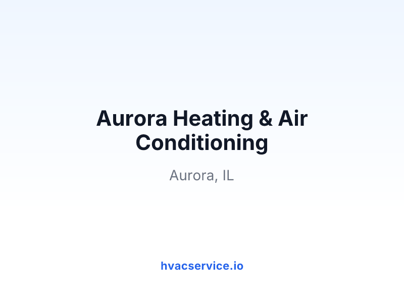Aurora Heating & Air Conditioning