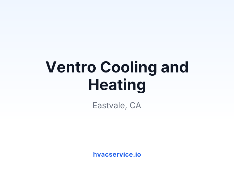 Ventro Cooling and Heating