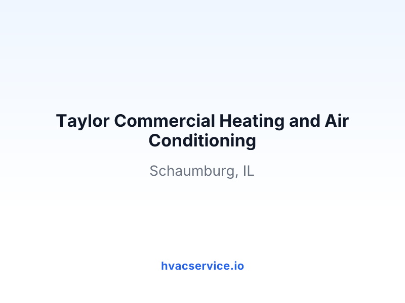 Taylor Commercial Heating and Air Conditioning