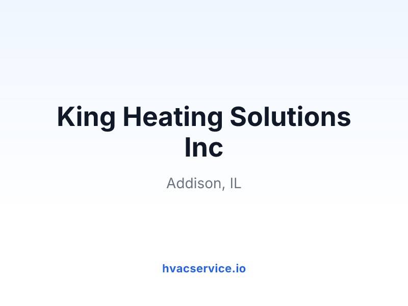 King Heating Solutions Inc