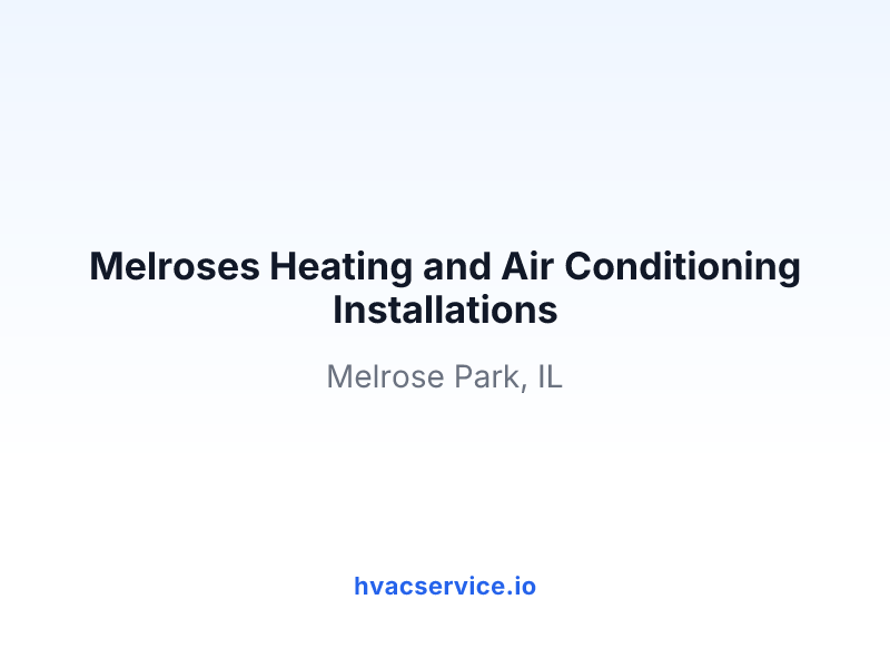 Melroses Heating and Air Conditioning Installations