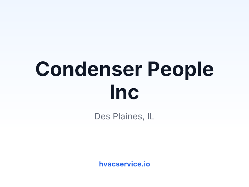 Condenser People Inc