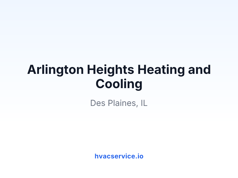 Arlington Heights Heating and Cooling