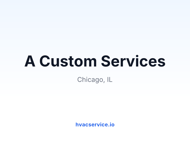 A Custom Services