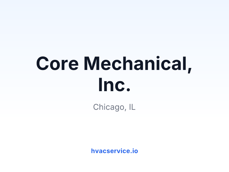 Core Mechanical, Inc.