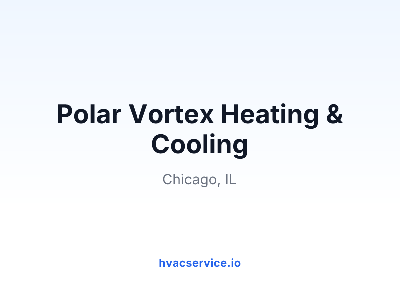 Polar Vortex Heating & Cooling