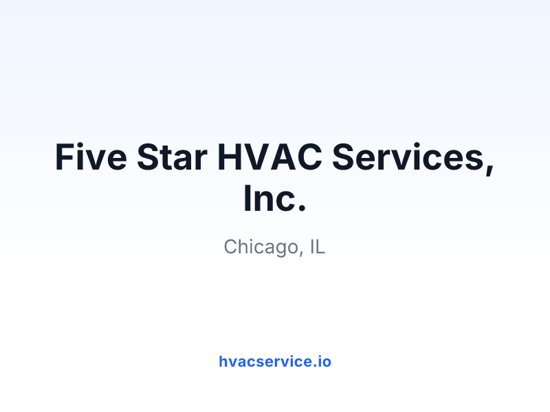 Five Star HVAC Services, Inc.