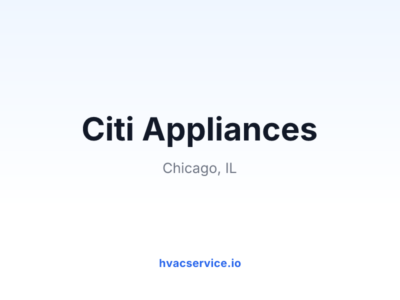 Citi Appliances