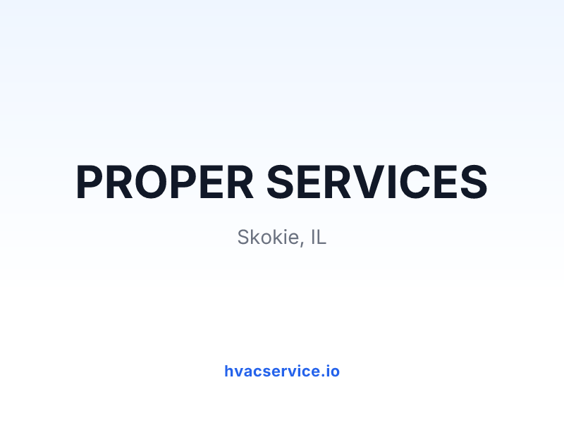 PROPER SERVICES