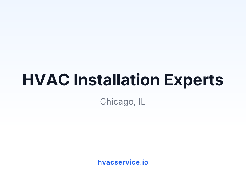 HVAC Installation Experts