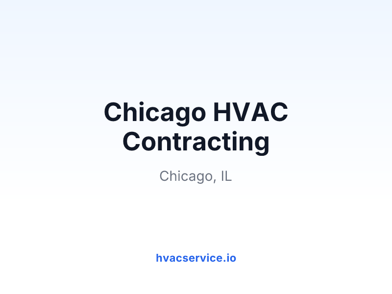 Chicago HVAC Contracting