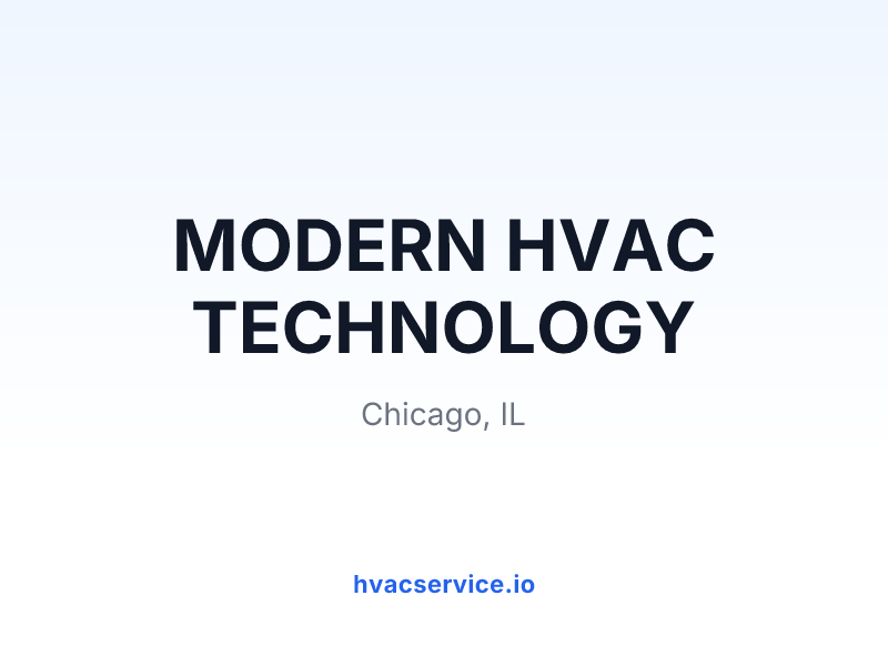 MODERN HVAC TECHNOLOGY