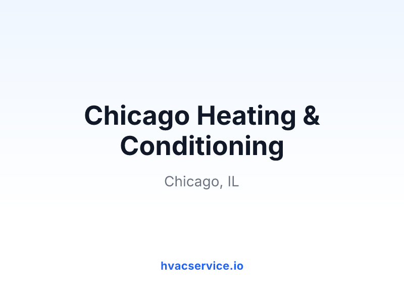 Chicago Heating & Conditioning