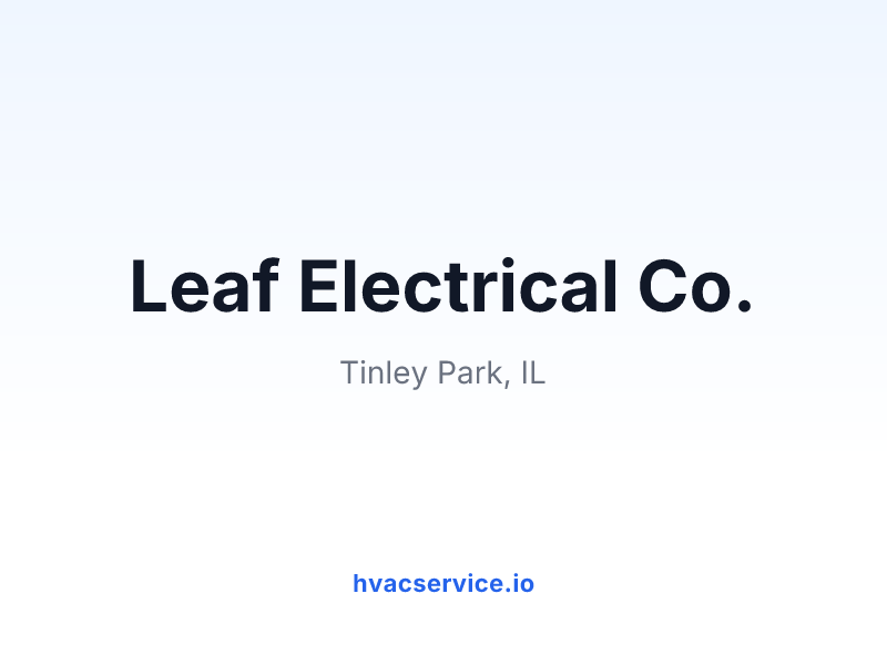 Leaf Electrical Co.