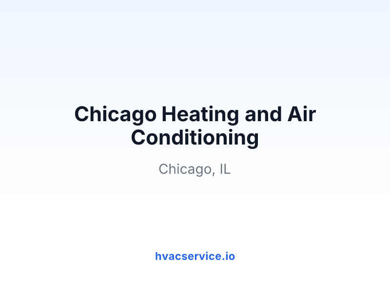 Chicago Heating and Air Conditioning