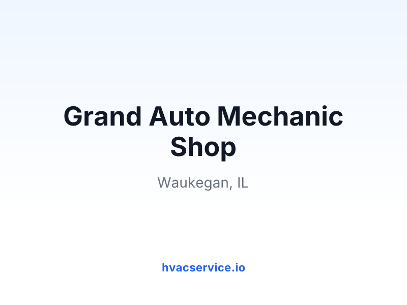 Grand Auto Mechanic Shop