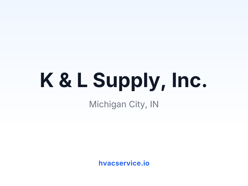K & L Supply, Inc.