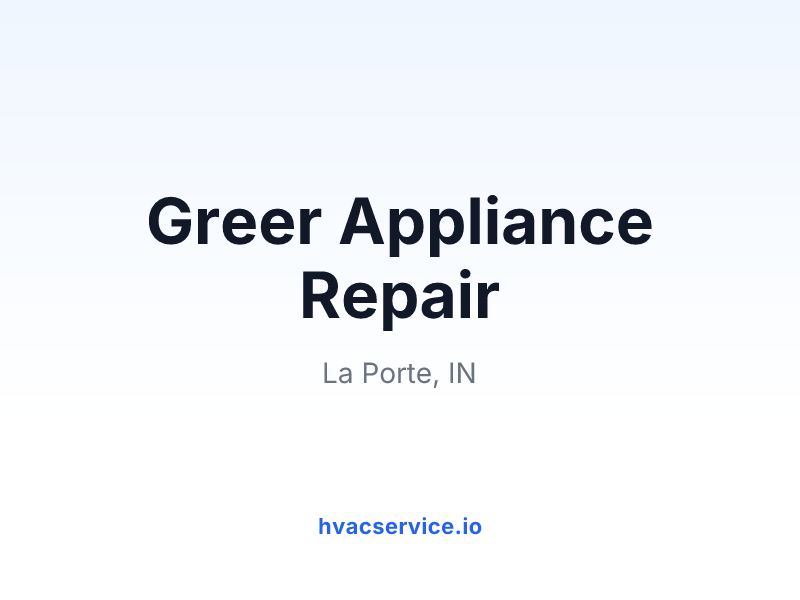 Greer Appliance Repair