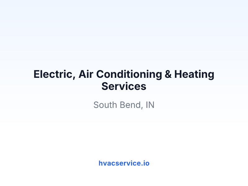 Electric, Air Conditioning & Heating Services