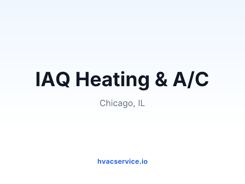 IAQ Heating & A/C