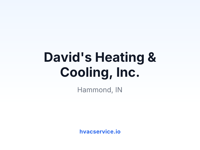 David's Heating & Cooling, Inc.