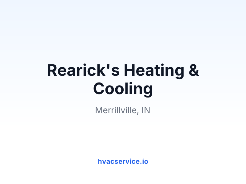 Rearick's Heating & Cooling