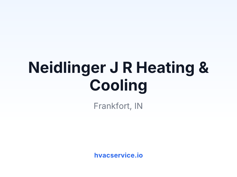 Neidlinger J R Heating & Cooling