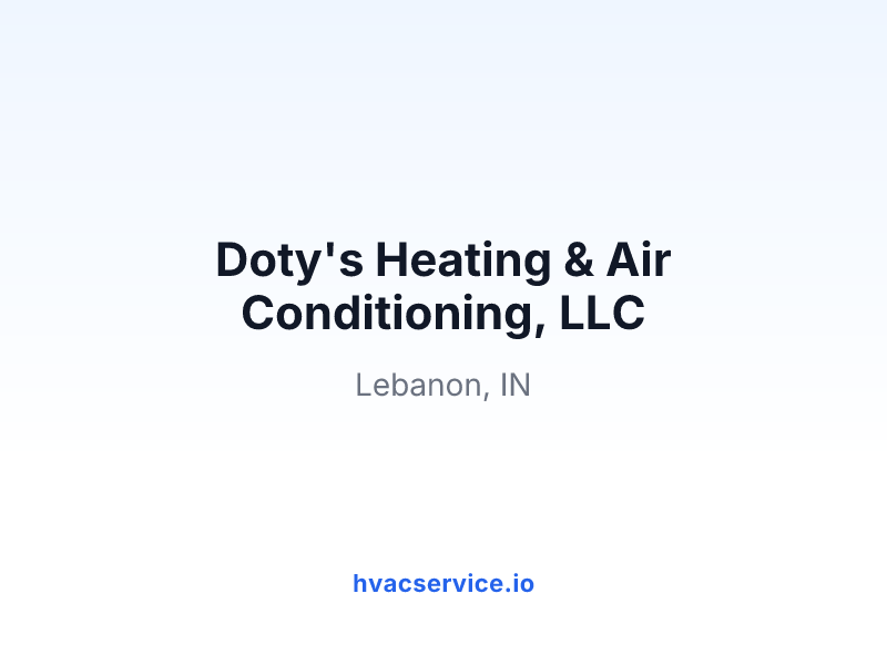 Doty's Heating & Air Conditioning, LLC