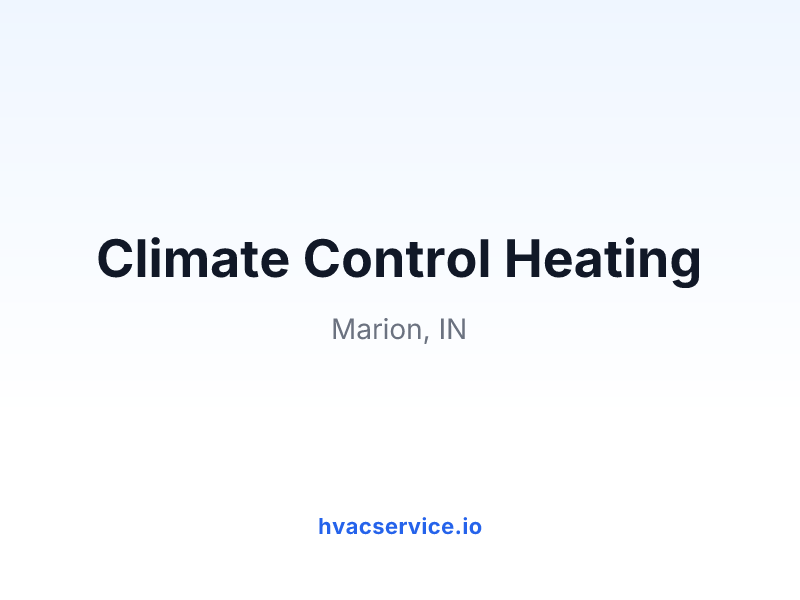 Climate Control Heating