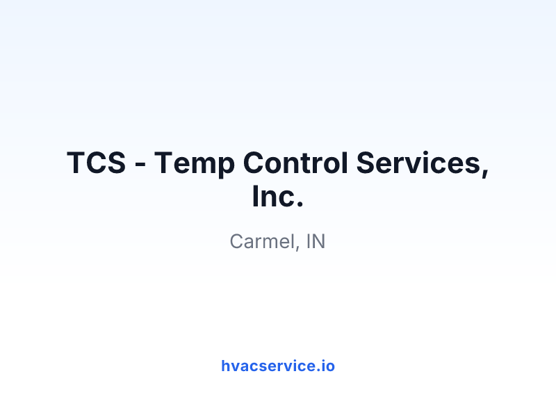 TCS - Temp Control Services, Inc.