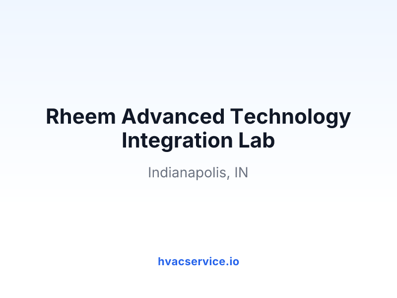 Rheem Advanced Technology Integration Lab